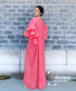 Lotus Sleeve Pleated Dress